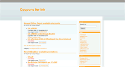 Desktop Screenshot of coupons-for-ink.com