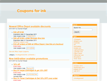 Tablet Screenshot of coupons-for-ink.com